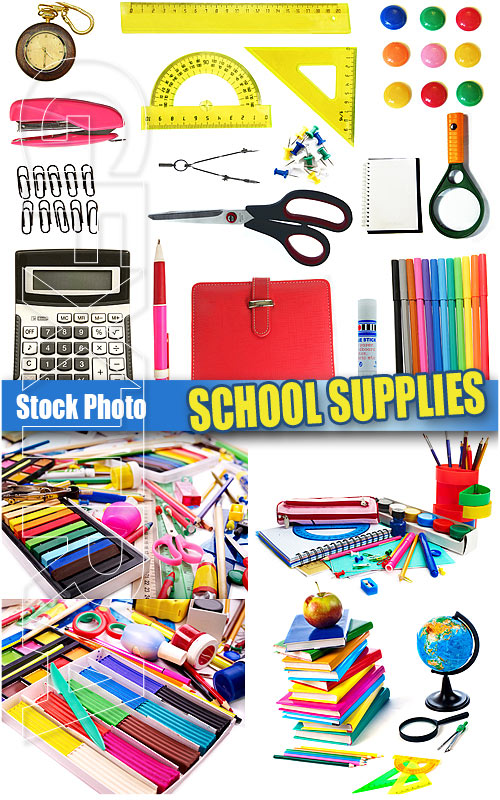 School Supplies 2 - UHQ Stock Photo