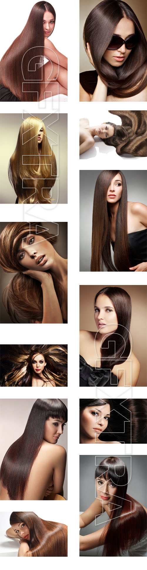 Woman with long hair, 20xJPEGs Woman with long hair, 20xJPEGs