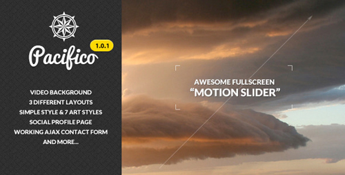 ThemeForest - Pacifico - Fullscreen template with Motion Slider