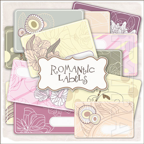 Scrap Kit - Romantic Labels