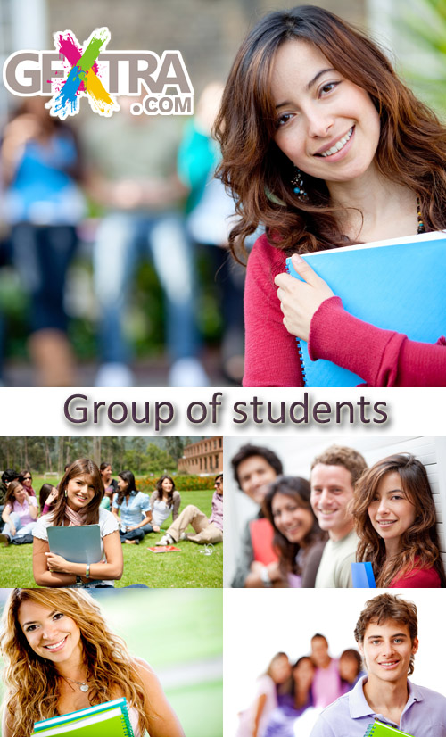 Stock Photo: Group of Young Students