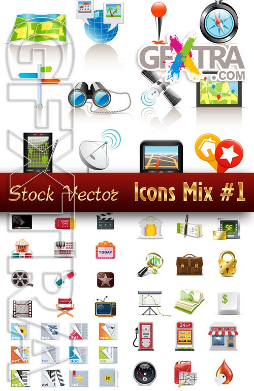 Icon. Mix - Stock Vector