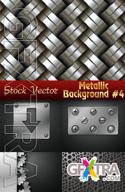 Metallic Backgrounds #4 - Stock Vector