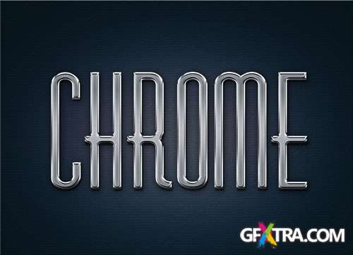 Metal Chrome Layer Styles for Photoshop