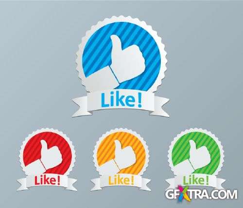 Like Button - Shutterstock 30xEPS