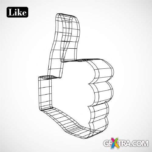 Like Button - Shutterstock 30xEPS