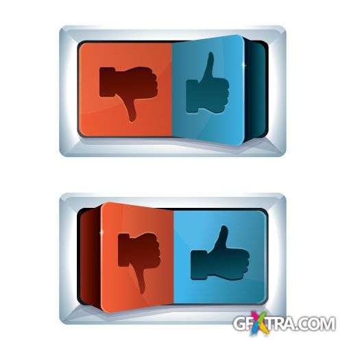 Like Button - Shutterstock 30xEPS