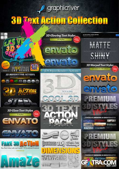 GraphicRiver: 3D Text Action Collection