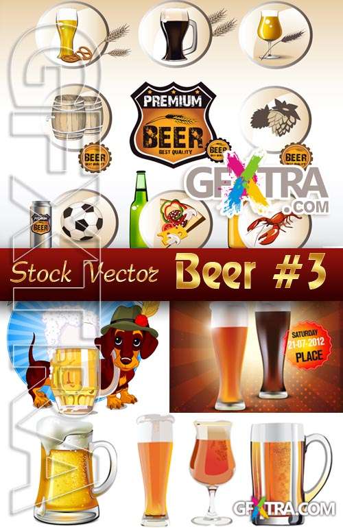 Beer #3 - Stock Vector