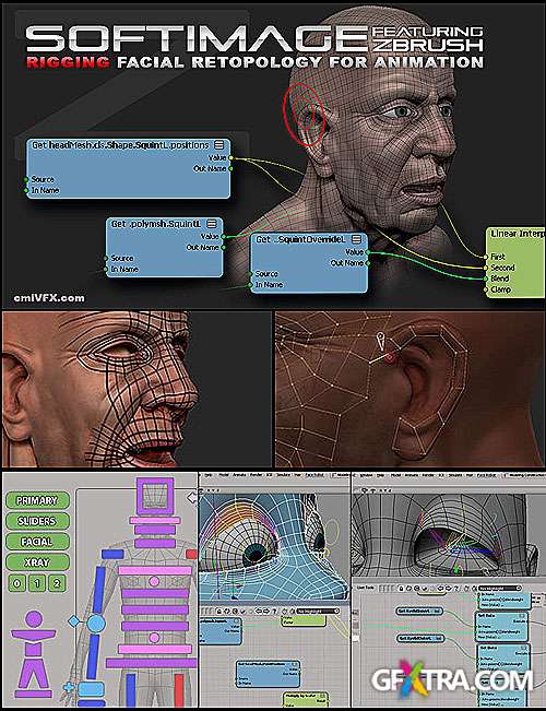 cmiVFX - Softimage Facial Retopo And Rigging For Animation [FULL COMPLETE]