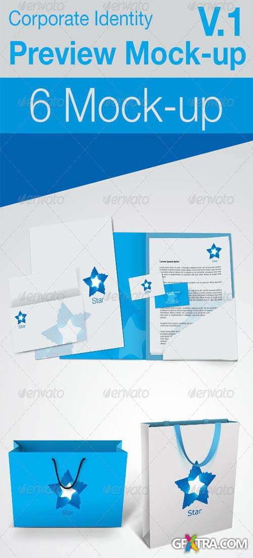 GraphicRiver: Corporate Identity Preview Mock-up V.1