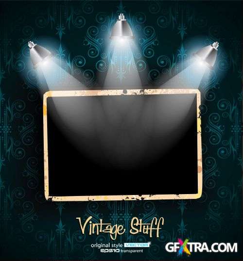 Shelf with LED Spotlights 25xEPS