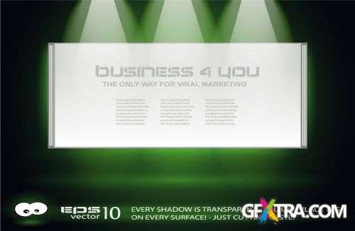 Shelf with LED Spotlights 25xEPS