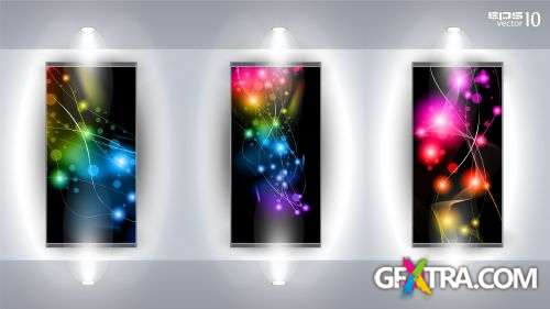 Shelf with LED Spotlights 25xEPS