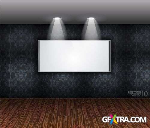 Shelf with LED Spotlights 25xEPS