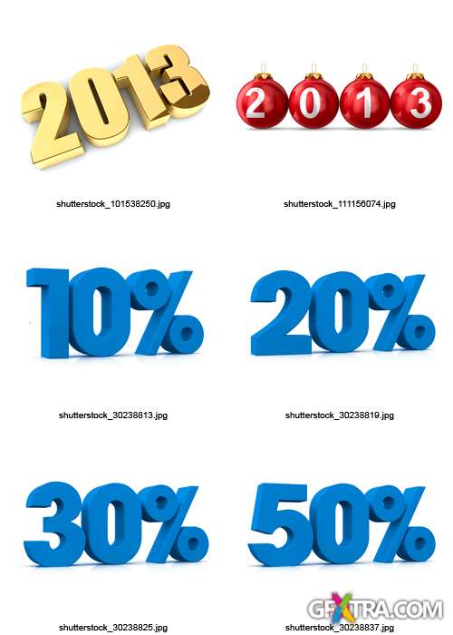 Amazing SS - 3D Numbers &amp; Letters, 25xJPGs