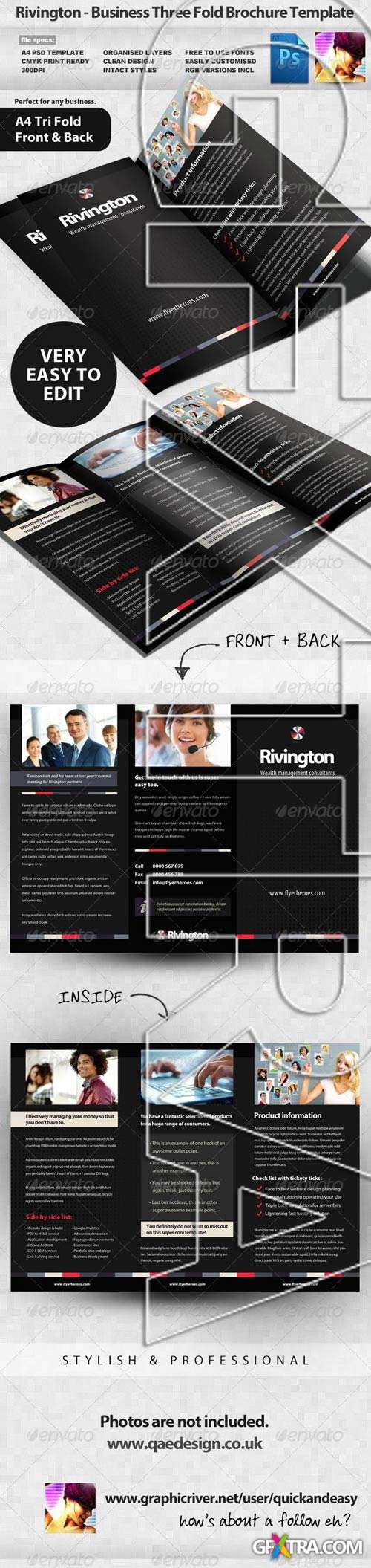 GraphicRiver: Rivington Three Fold Business Brochure