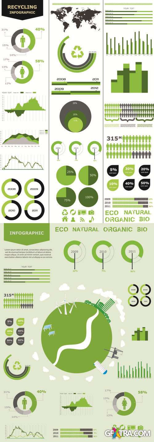 Eco - Infographics Vector Pack #236