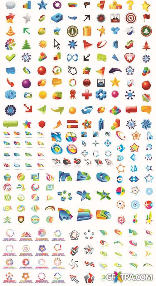 Elements for Design and Logo - Mega Vector Collection
