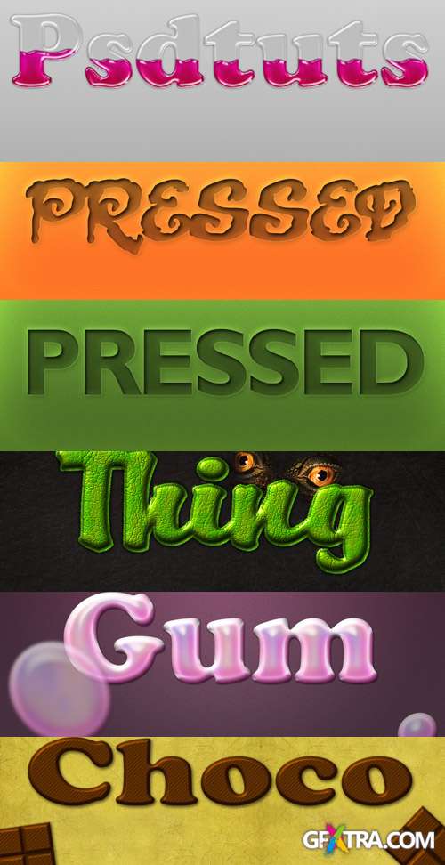Text layer Style For Photoshop Pack #4