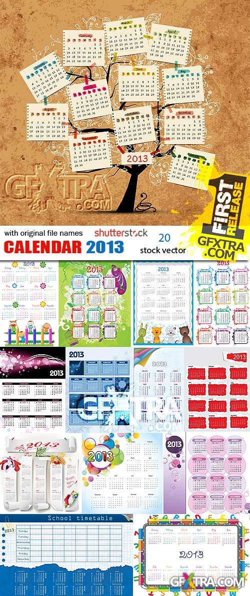 SS Calendar 2013 #2 - 20 EPS vector