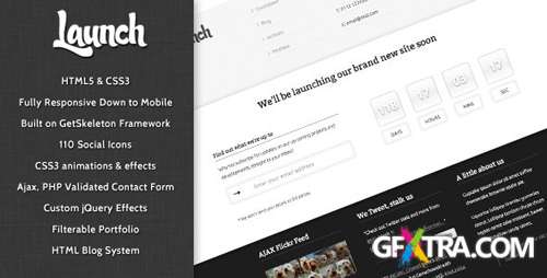 ThemeForest - Launch - Responsive Coming Soon Mini-Site - RIP