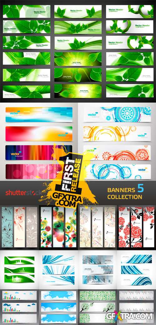 Amazing SS - Banners Collection 5, 25xEPS