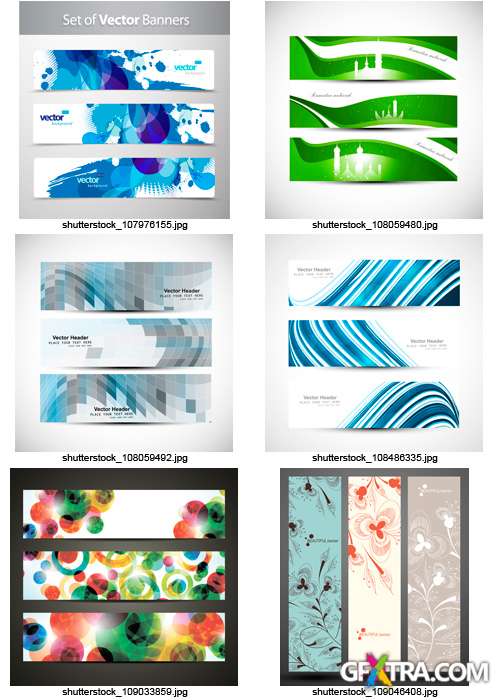 Amazing SS - Banners Collection 5, 25xEPS