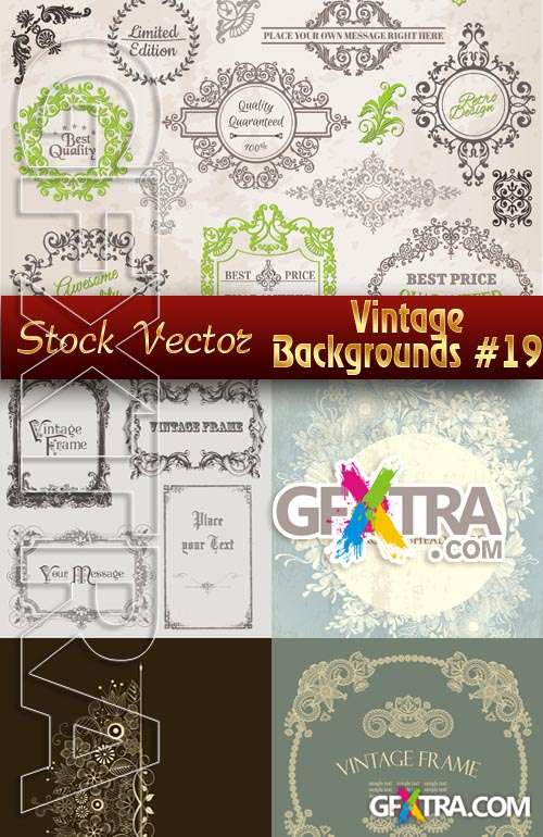 Vintage backgrounds #19 - Stock Vector
