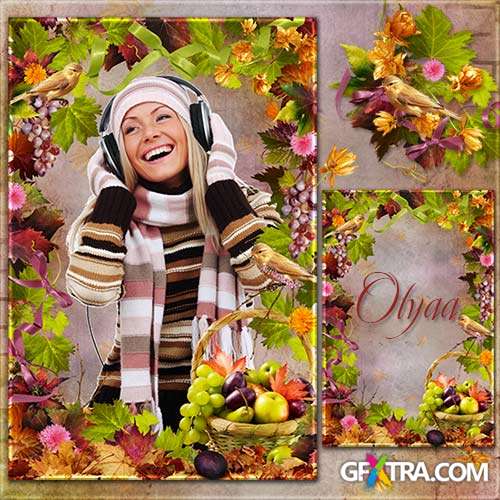 Frame for a photoshop - Charming autumn