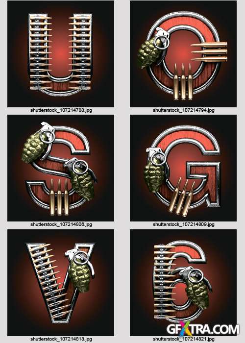 Amazing SS - Military Letters &amp; Numbers, 36xEPS