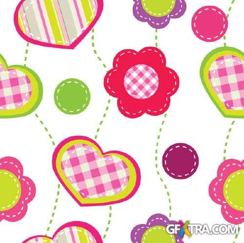 Pretty Seamless Colorful Patterns 25xEPS