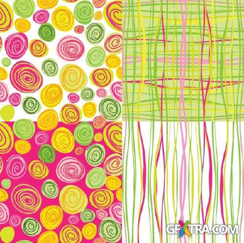 Pretty Seamless Colorful Patterns 25xEPS