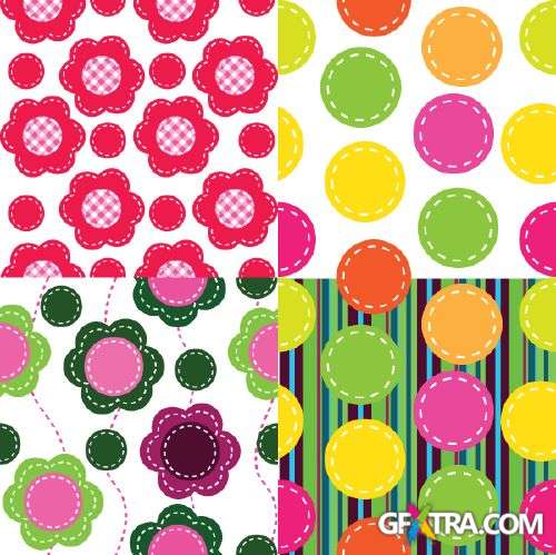 Pretty Seamless Colorful Patterns 25xEPS