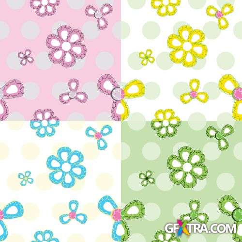 Pretty Seamless Colorful Patterns 25xEPS
