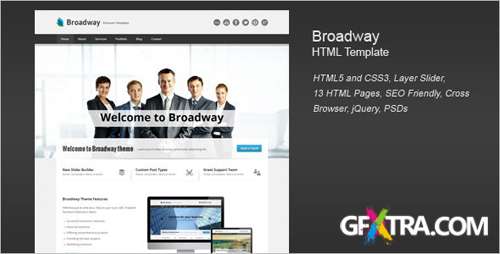 ThemeForest - Broadway - Modern Business HTML Template - RIP