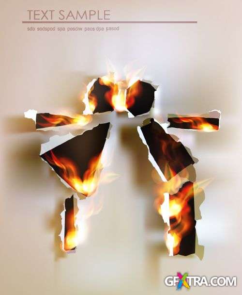 Burned Paper Vectors 25xEPS Burned Paper Vectors 25xEPS