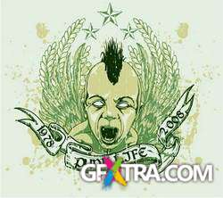 T-Shirt Skull Designs, 56xEPS ShutterStock