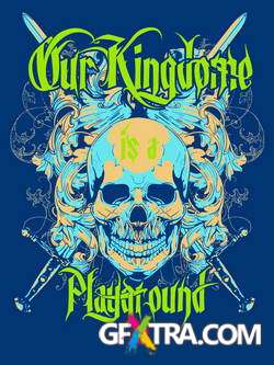 T-Shirt Skull Designs, 56xEPS ShutterStock