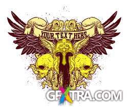 T-Shirt Skull Designs, 56xEPS ShutterStock