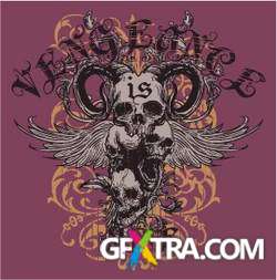 T-Shirt Skull Designs, 56xEPS ShutterStock