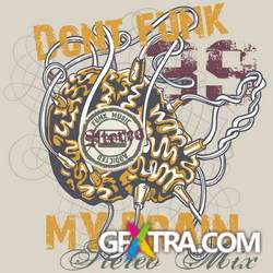 T-Shirt Skull Designs, 56xEPS ShutterStock