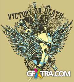 T-Shirt Skull Designs, 56xEPS ShutterStock