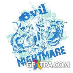 T-Shirt Skull Designs, 56xEPS ShutterStock