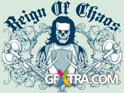 T-Shirt Skull Designs, 56xEPS ShutterStock