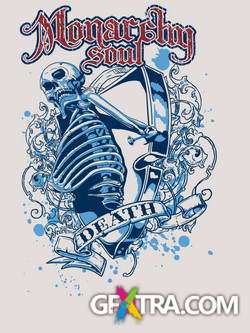 T-Shirt Skull Designs, 56xEPS ShutterStock