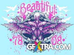 T-Shirt Skull Designs, 56xEPS ShutterStock