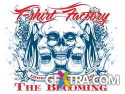 T-Shirt Skull Designs, 56xEPS ShutterStock