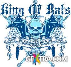 T-Shirt Skull Designs, 56xEPS ShutterStock