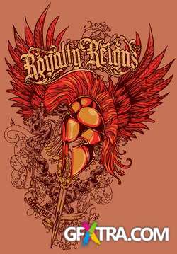 T-Shirt Skull Designs, 56xEPS ShutterStock